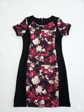 Dex Floral Panel Sheath Dress - Size L